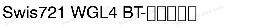 Swis721 WGL4 BT字体转换